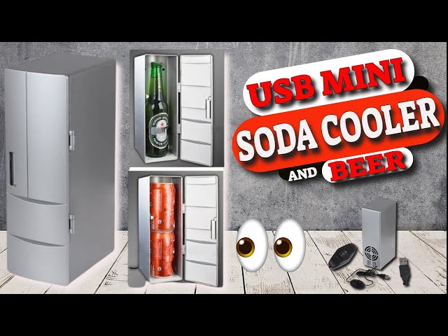 Mini-frigo gadget Usb pour canette (noir)