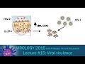 Virology 2015 Lecture #15: Viral Virulence