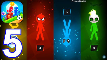 Stickman Party 1 2 3 4 MiniGames - Gameplay Walkthrough Part 5 Tournament Mode Random Games Stick