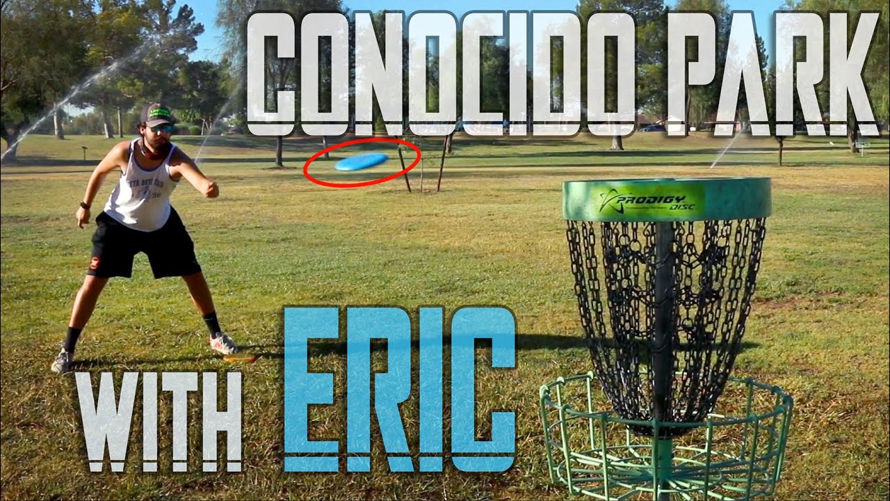 Eric and I play Conocido Disc Golf Park