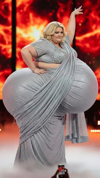 Russian Woman’s Silver Grey Sari Performance #AGT