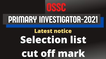 ossc primary investigator cutoff|ossc primary investigator result 2022|ossc latest news