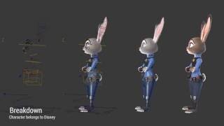 ZOOTOPIA  Judy Hopps (3D Animation) Breakdown