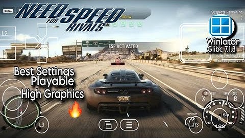 Need For Speed: The Rivals on Android Winlator Glibc 7.1.3 Gameplay Settings