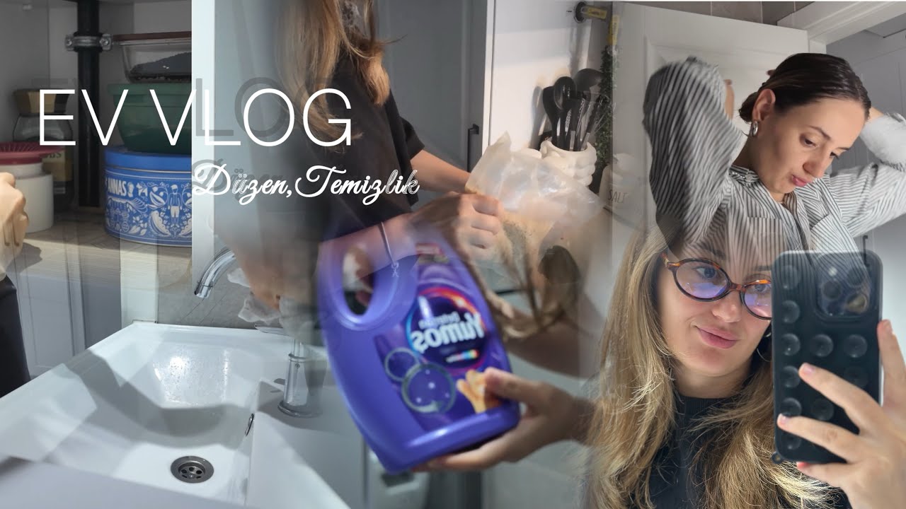 ☕ Ev Hali Vlogu | Banyomu Temizledim, Baharatlığı Düzenledim | #vlog 