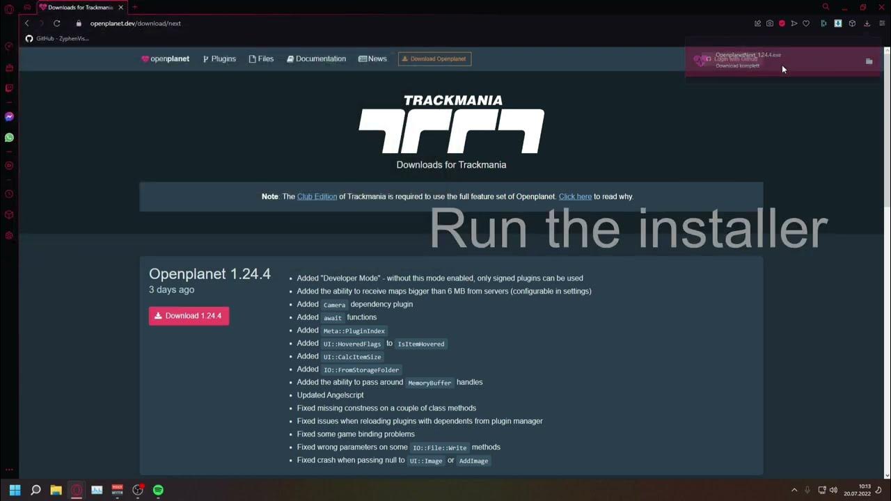 How to install for Trackmania YouTube