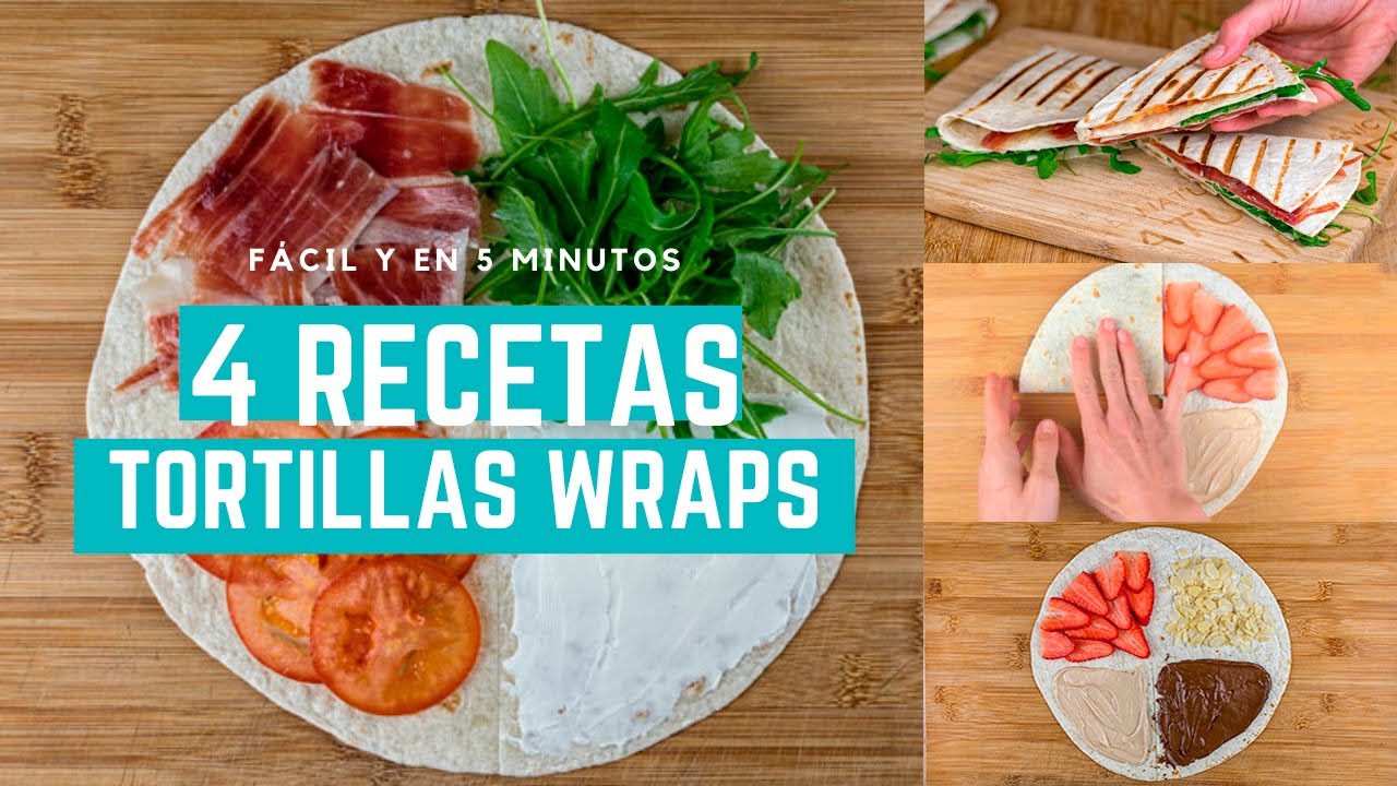 TORTILLAS HACK 4 RECIPES of Sweet and Savoury Wraps VIRAL FOOD Hack Quick  dinners! - YouTube