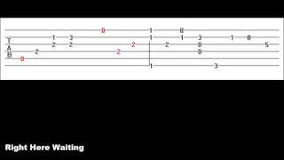 Right Here Waiting (Guitar Tab)