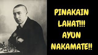 GALIT SA PIYESA! PINAPAKAIN LAHAT! Akiba Rubinstein Immortal Game!