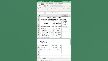 Menghitung Masa kerja