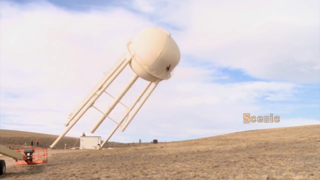 Water Tank Collapse Compilation Part 2 Water tank demolition YouTube