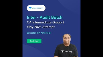 CA Intermediate Audit and Assurance New Batch