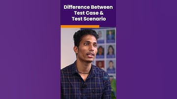 Difference Between  Test Case & Test Scenario | Testing Interview Question | #shorts #kiransir