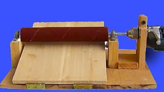 Make a Simple Drum Thickness Sander  / Zımpara ve Kalınlık Belirleme Makinası