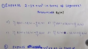 Expressing Algebraic Polynomials in terms of Legendre