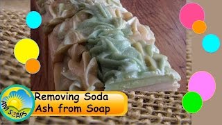 Removing Soda Ash from A Goat Milk Soap