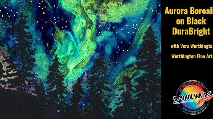 Alcohol Ink Technique - Aurora Borealis on Grafix ...