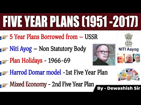 Five Years Plan In India | Planning Commission , NITI Ayog | 5 Years Plan Important Facts |Dewashish