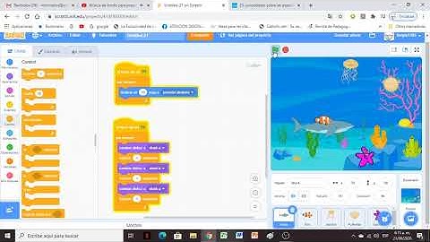 Scratch Animación fondo de mar