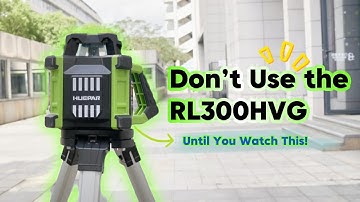How to Use Huepar Rotary Laser Level RL300HVG