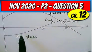 Nov. 2020 - Paper 2 - Question 5 - Trig Functions (Grade 12 Mathematics)