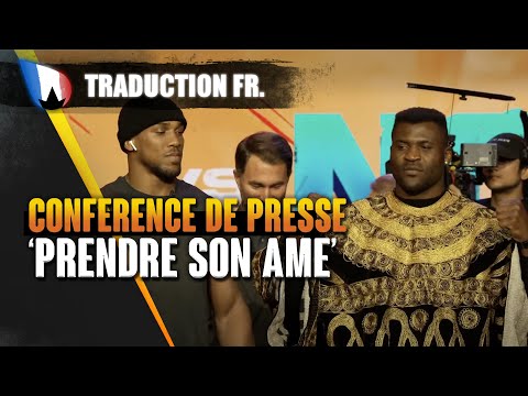 Francis Ngannou vs Anthony Joshua : la conférence de presse en FRANÇAIS