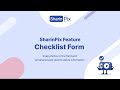 SharinPix Feature - Checklist Form