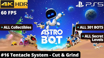 Astro Bot (PS5) - #16 Tentacle System - Cut & Grind WALKTHROUGH No Commentary