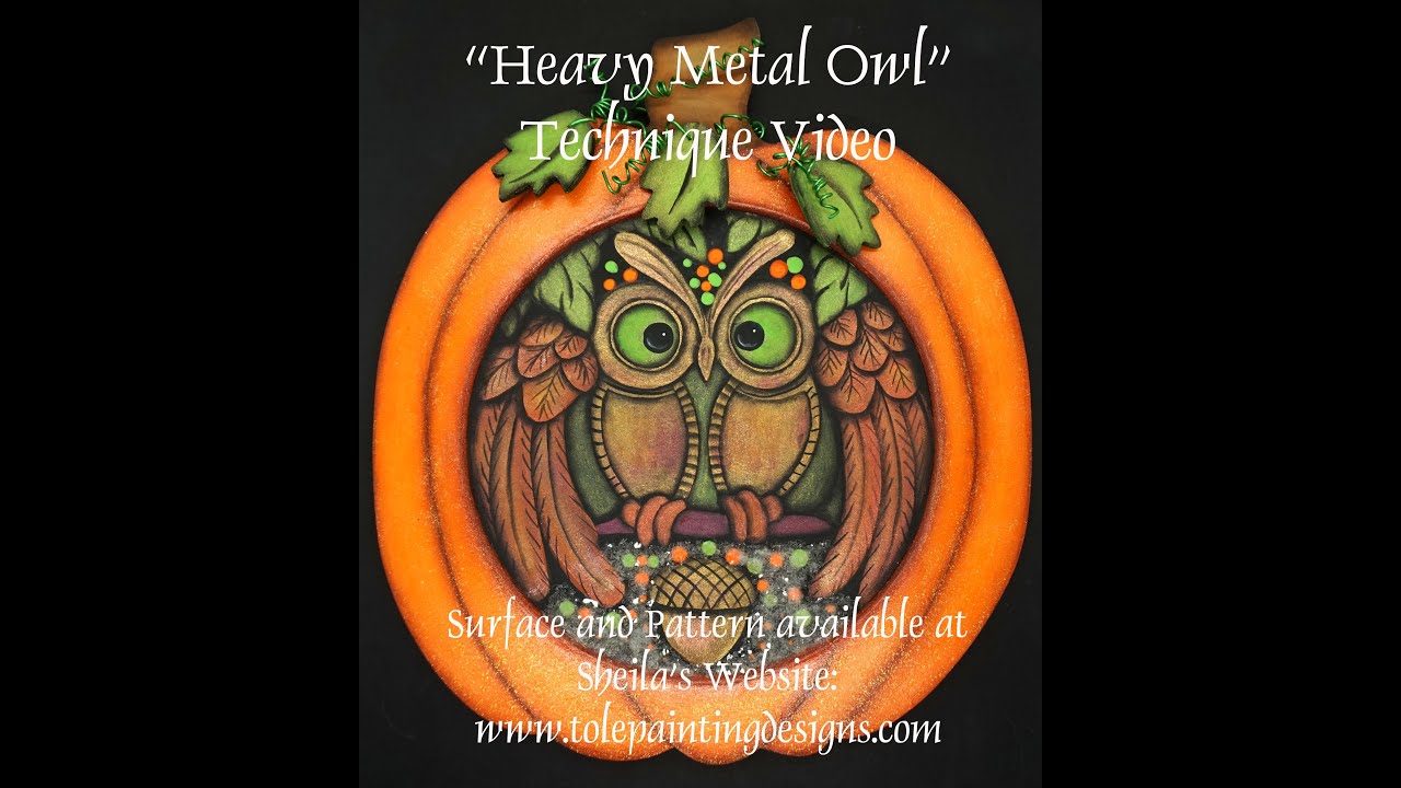 Heavy Metal Owl Painting Project Technique Video - YouTube