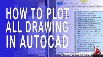 How to plot all drawing in autocad frome one click?