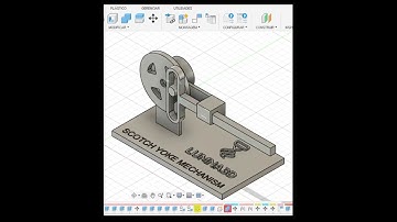 Scotch Yoke Mechanism #fusion360 #3d #3dprinting #modeling   #prototype #mechanical #technology
