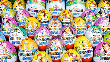 Kinder Maxi Surprise Eggs & Giant Kinder Surprise Egg ASMR Unboxing!