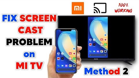 How To Fixed Screen Cast Problem On MI TV | Screen Mirror or Screen Cast Kaise Kare | Thunder Tech