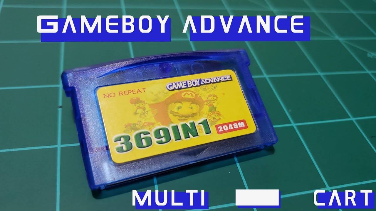 Gameboy Advance 369-in-1 multi cart - YouTube