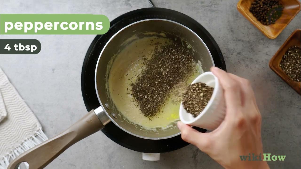 How to Make Peppercorn Sauce YouTube