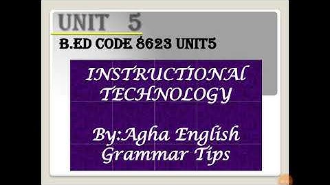 B.ed ||second smester ||course code 8623||unit 5