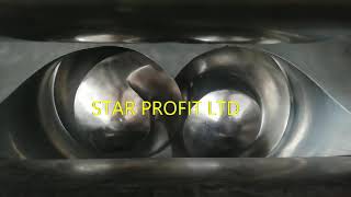 Twin screw rubber extruder, double screw extruder