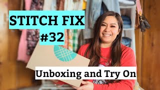 STITCH FIX #32 Unboxing and Try On clothing subscription