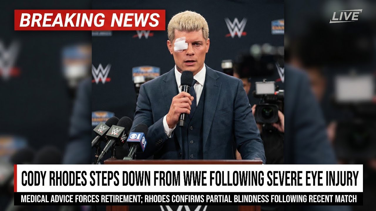 Cody Rhodes Announces He's Blind And Must QUIT WWE!? - YouTube