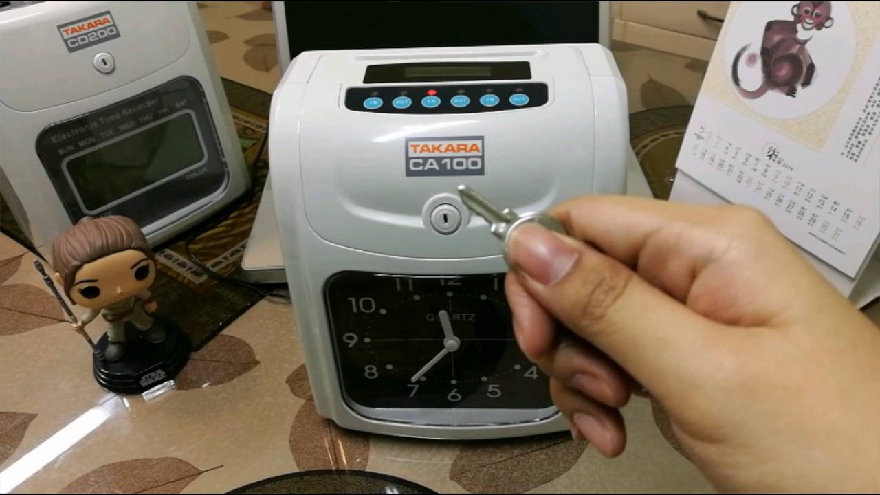 How to change year, month and date (Bundy Clock Takara CA100) YouTube