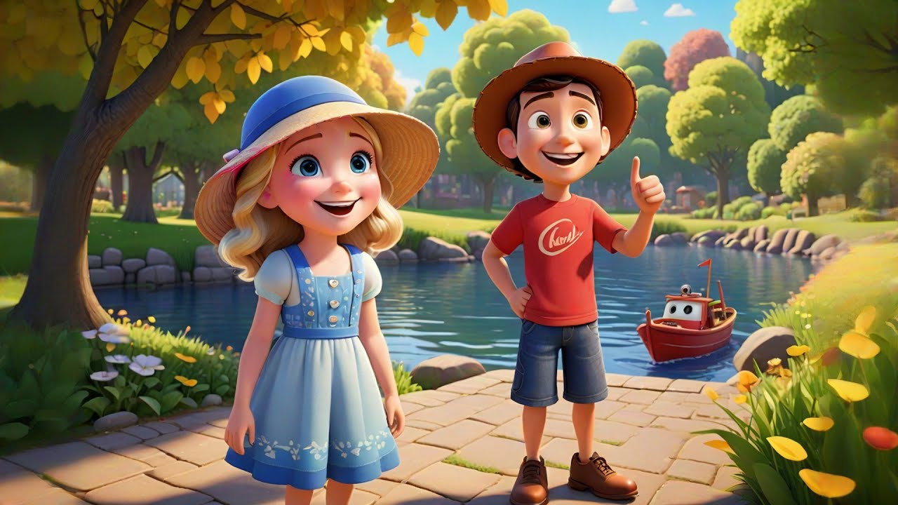 Seven Toy Boats Sail Down the Stream | Counting and Water Adventure Song | Nursery Rhymes for Kids