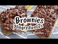 Brownies Veganos con 3 Ingredientes | Sin gluten, Sin harinas y Sin azúcar