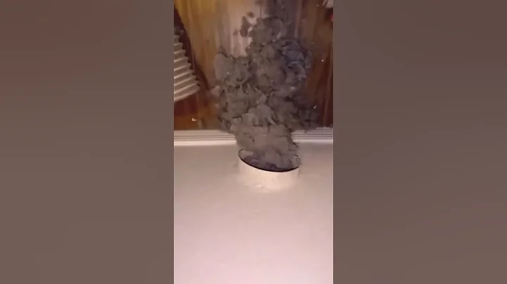 There’s more?!?!? 20+ years of Lint in Dryer Vent!! 🤯 #oddlysatisfying #dryerventcleaning #asmr