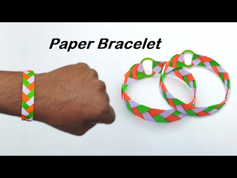 How to Make Folded Paper Bracelets | Manualidades, Manualidades creativas,  Bricolaje y manualidades