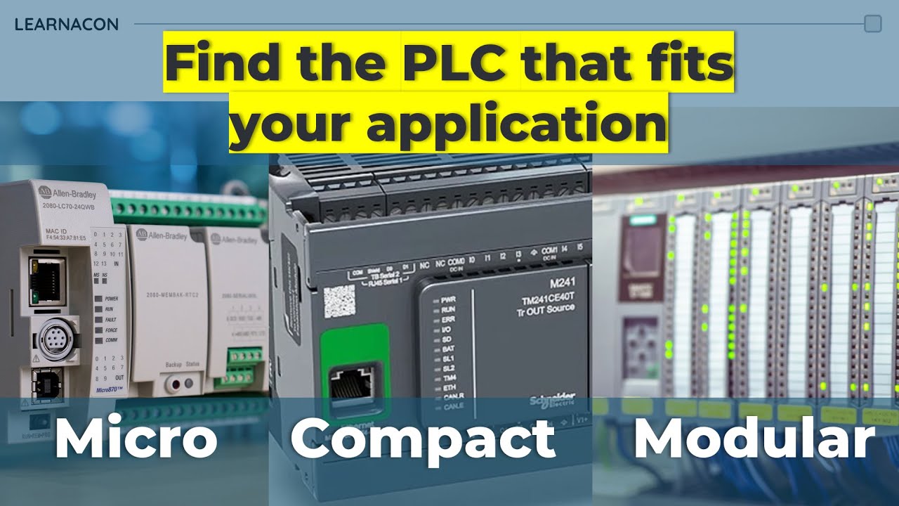 Find the PLC that Fits Your Application (Micro, Compact, Modular) - YouTube