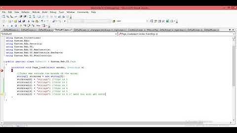 Index was outside the bounds of the array