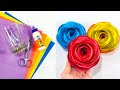 How to make trending paper rose flower - Paper flower /Paper rose -  Room decoration ideas