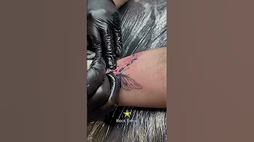 Тату Бабочка на предплечье