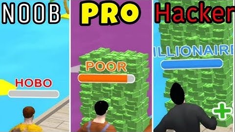 NOOB vs PRO vs HACKER in Money Run 3D