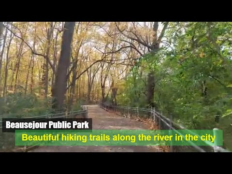 Beausejour - Park with beautiful hiking trails along the river in Montreal